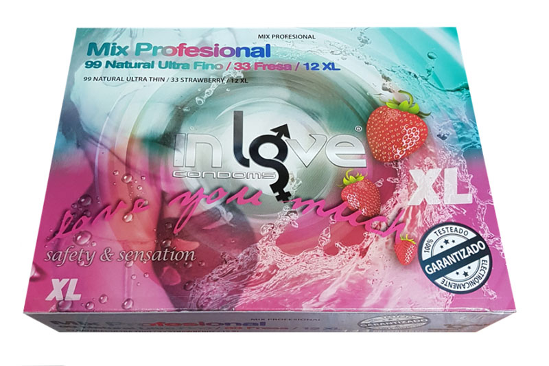 40 GRUESAS DE 144 PRESERVATIVOS IN LOVE MIX PROFESIONAL