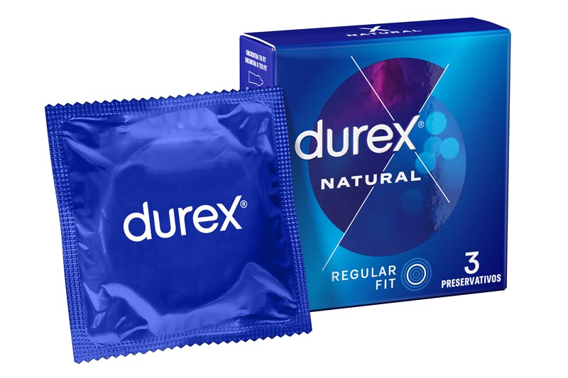 DUREX NATURAL REGULAR FIT 3 Preservativos